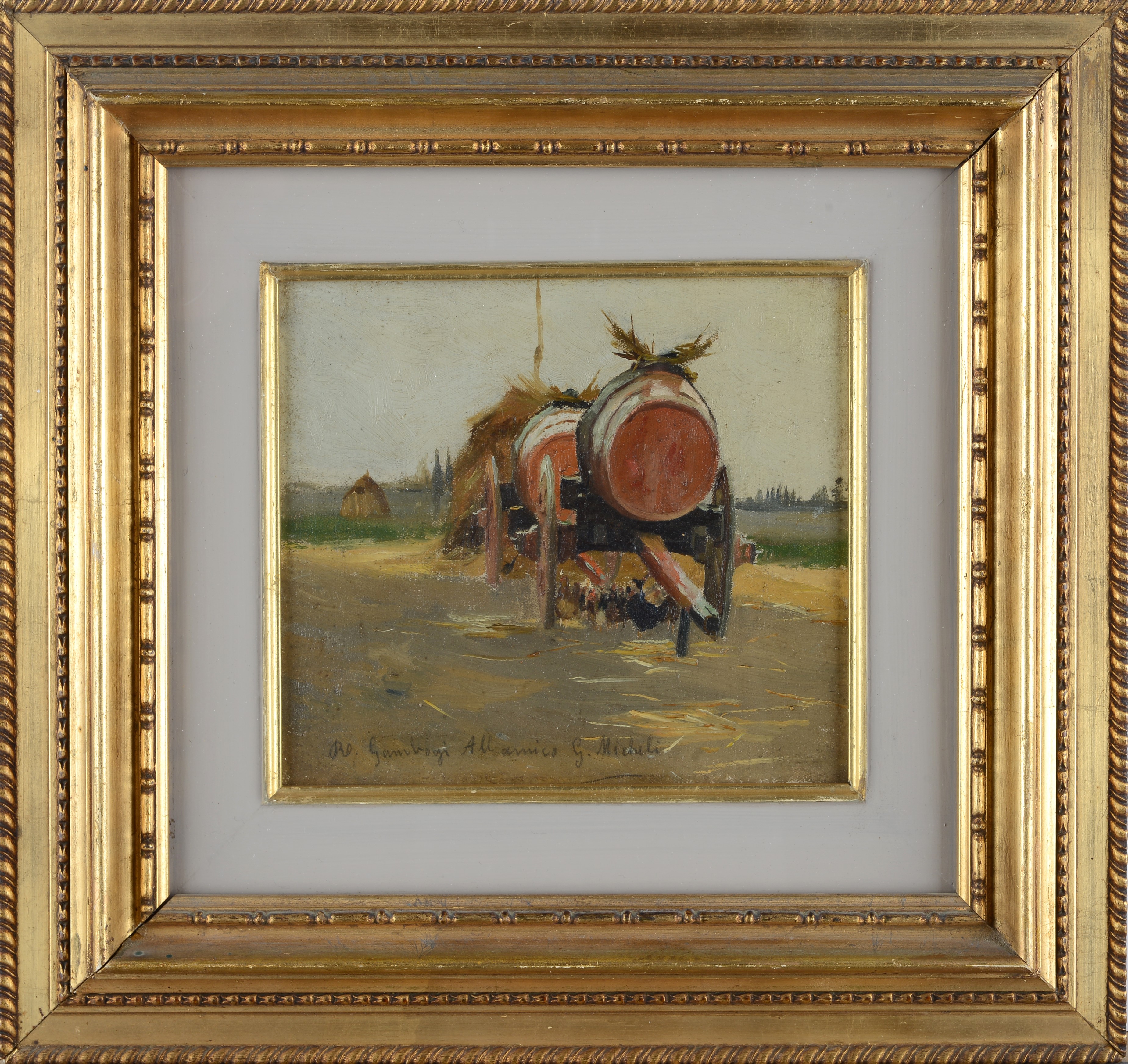 Raffaello Gambogi - Carri con Botti