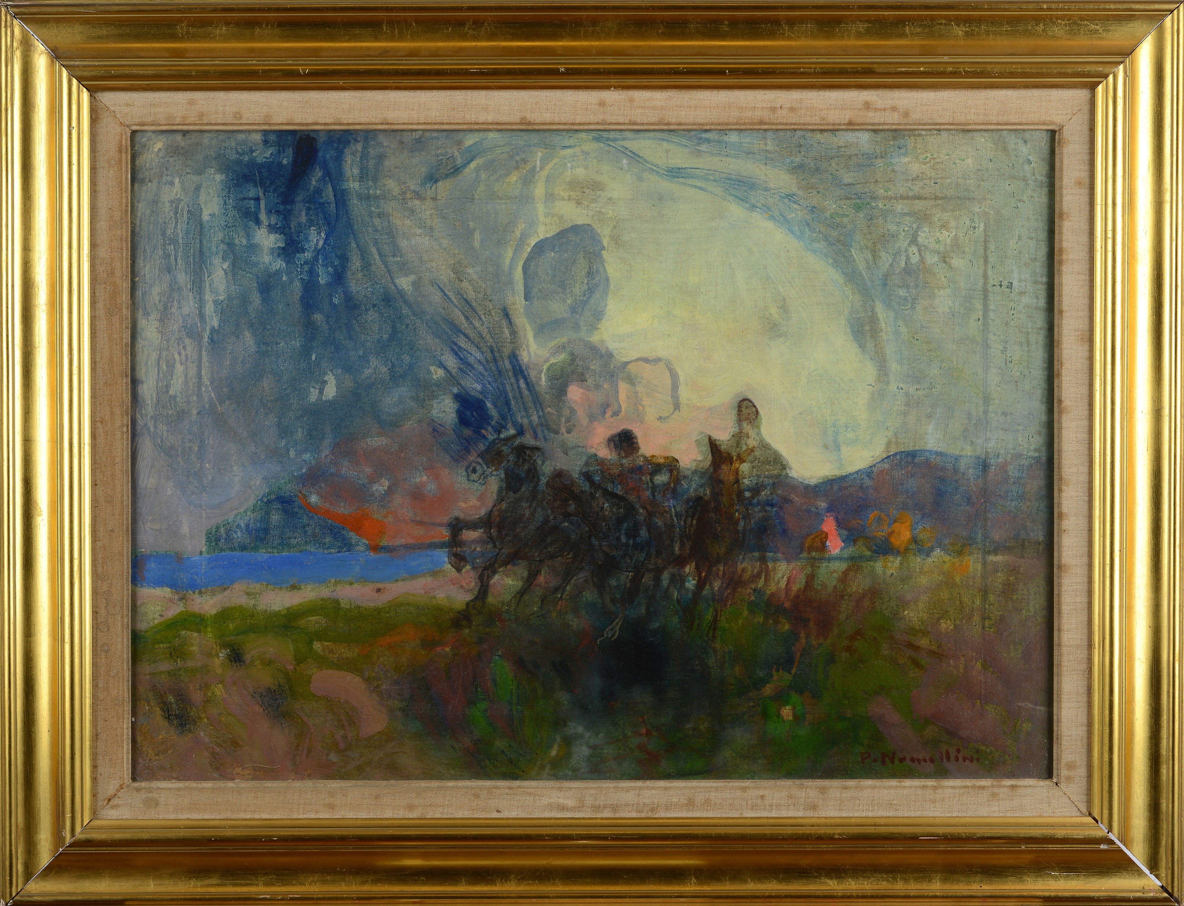 Plinio Nomellini - Galoppo sulla Spiaggia
