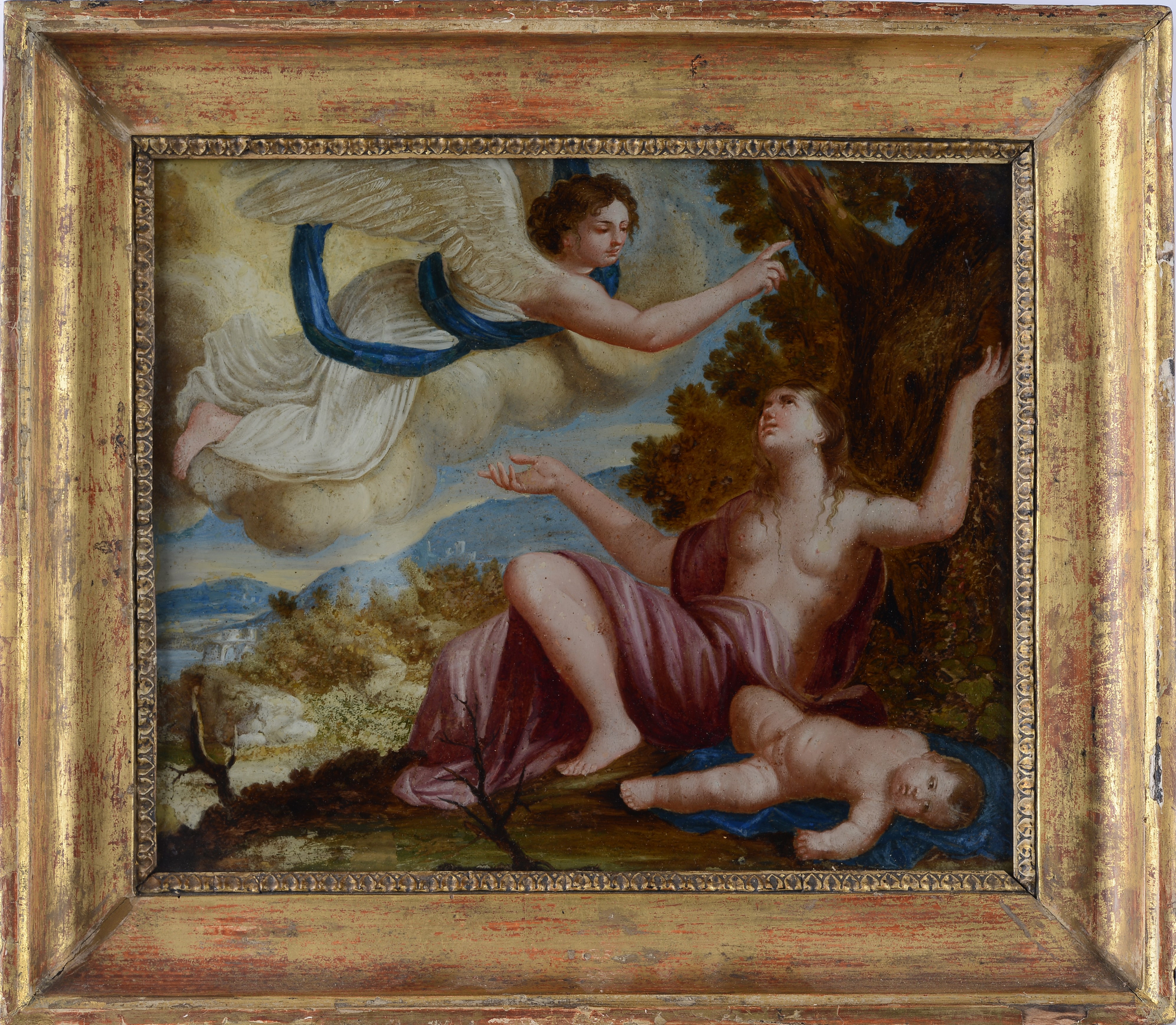 Scuola Romana, XVIII Sec. - Apparizione Ad Agar e Ismaele