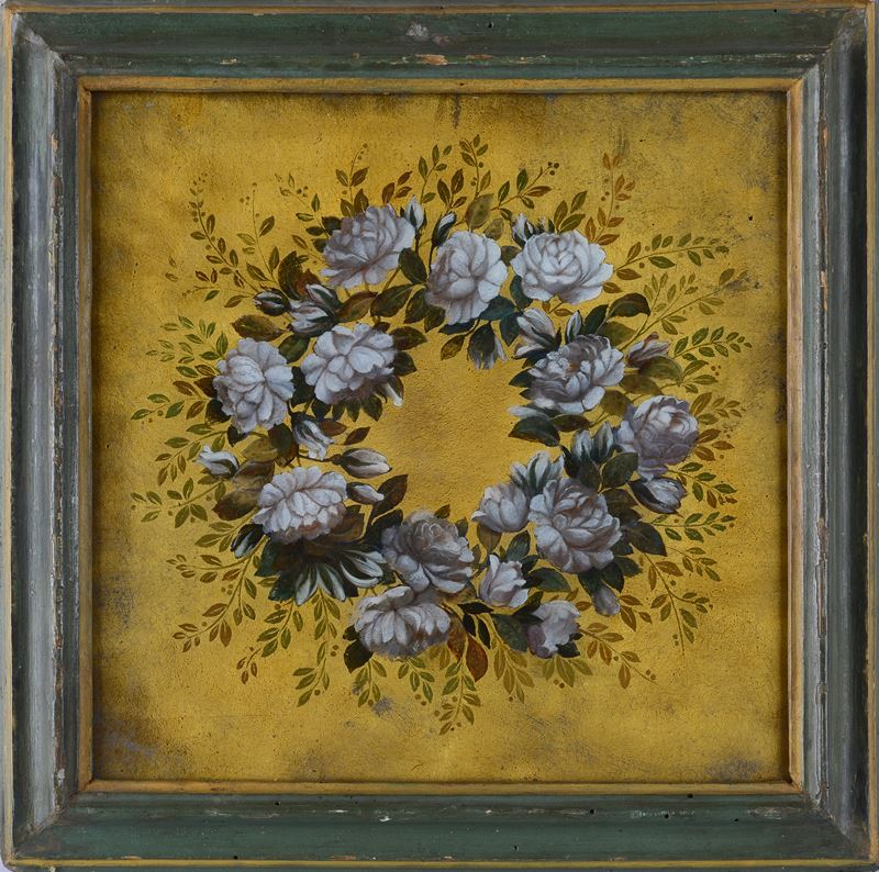 Anonimo, XIX Sec. - Ghirlanda di Fiori