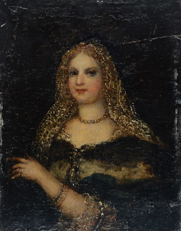 Anonimo, XIX sec. - Portrait of a lady