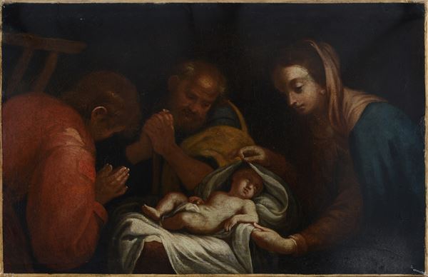 Anonimo, XVIII sec.,Scuola Italia Settentrionale, XVII sec. - Nativity