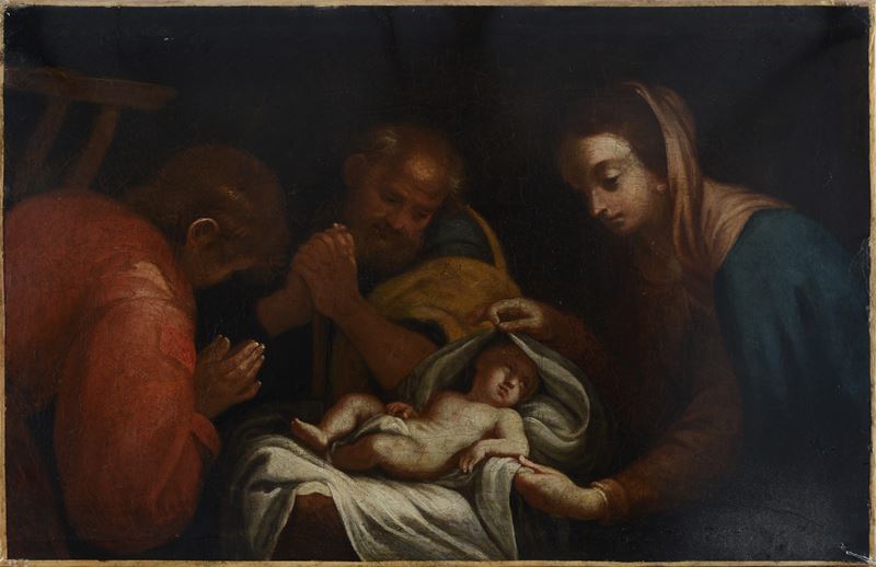 Anonimo, XVIII Sec., Scuola Italia Settentrionale, XVII Sec. - Natività