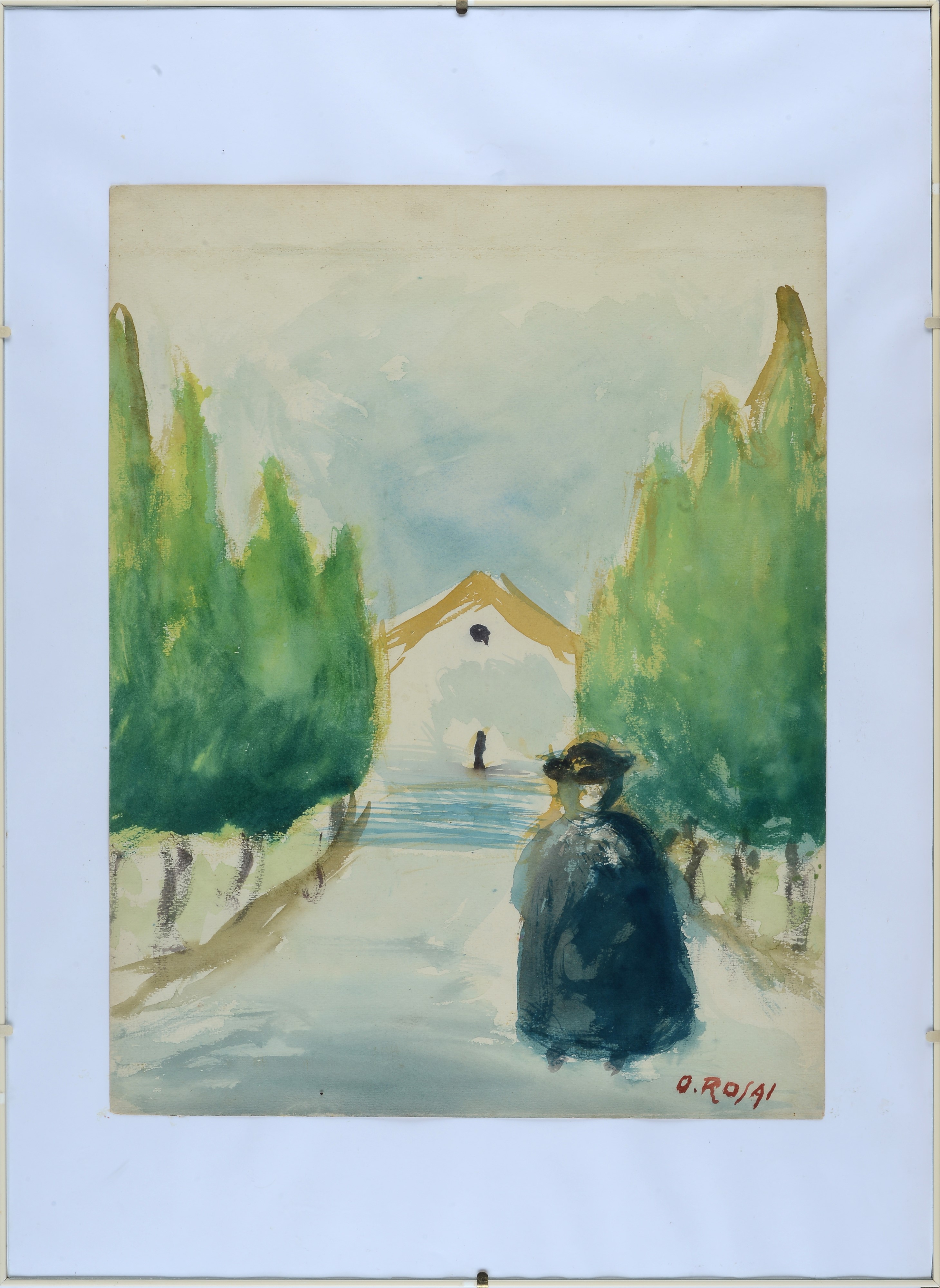 Ottone Rosai - Pretino Verso la Chiesa