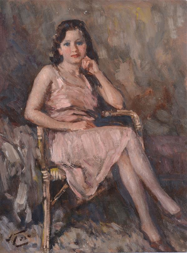 Attilio Toro - Sitting girl