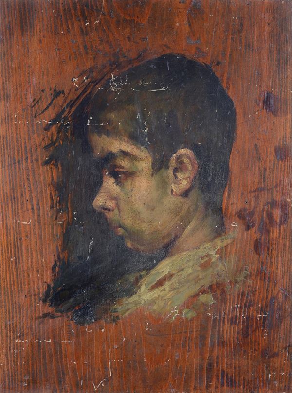 Teofilo Patini - Profile of boy