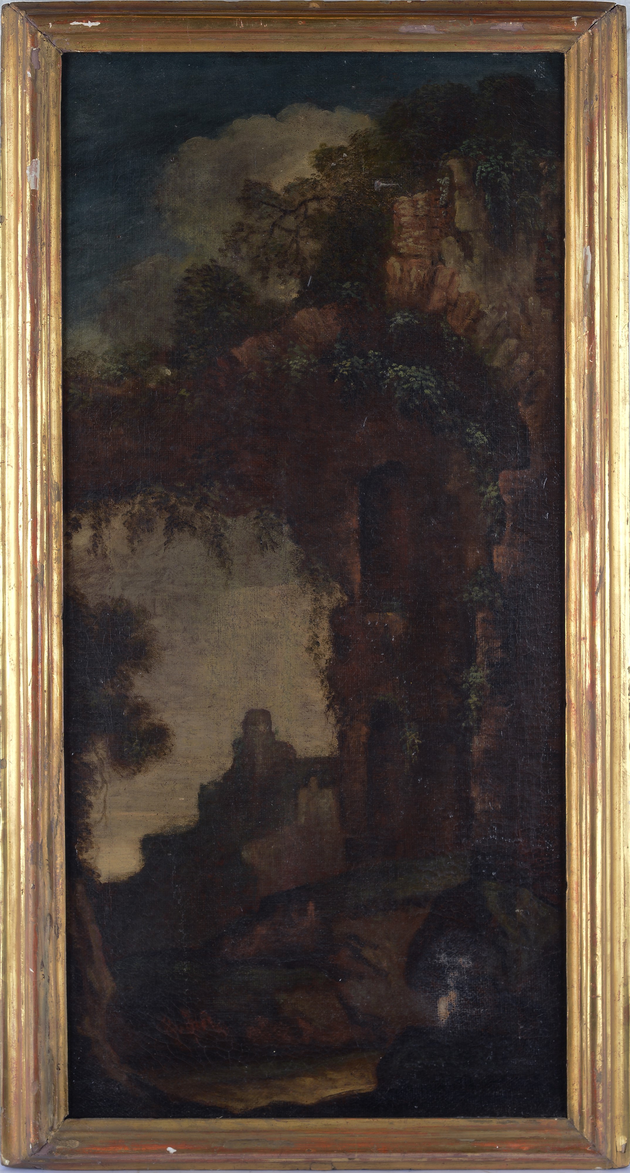 Anonimo, XVIII Sec. - Coppia di Paesaggi con Rovine