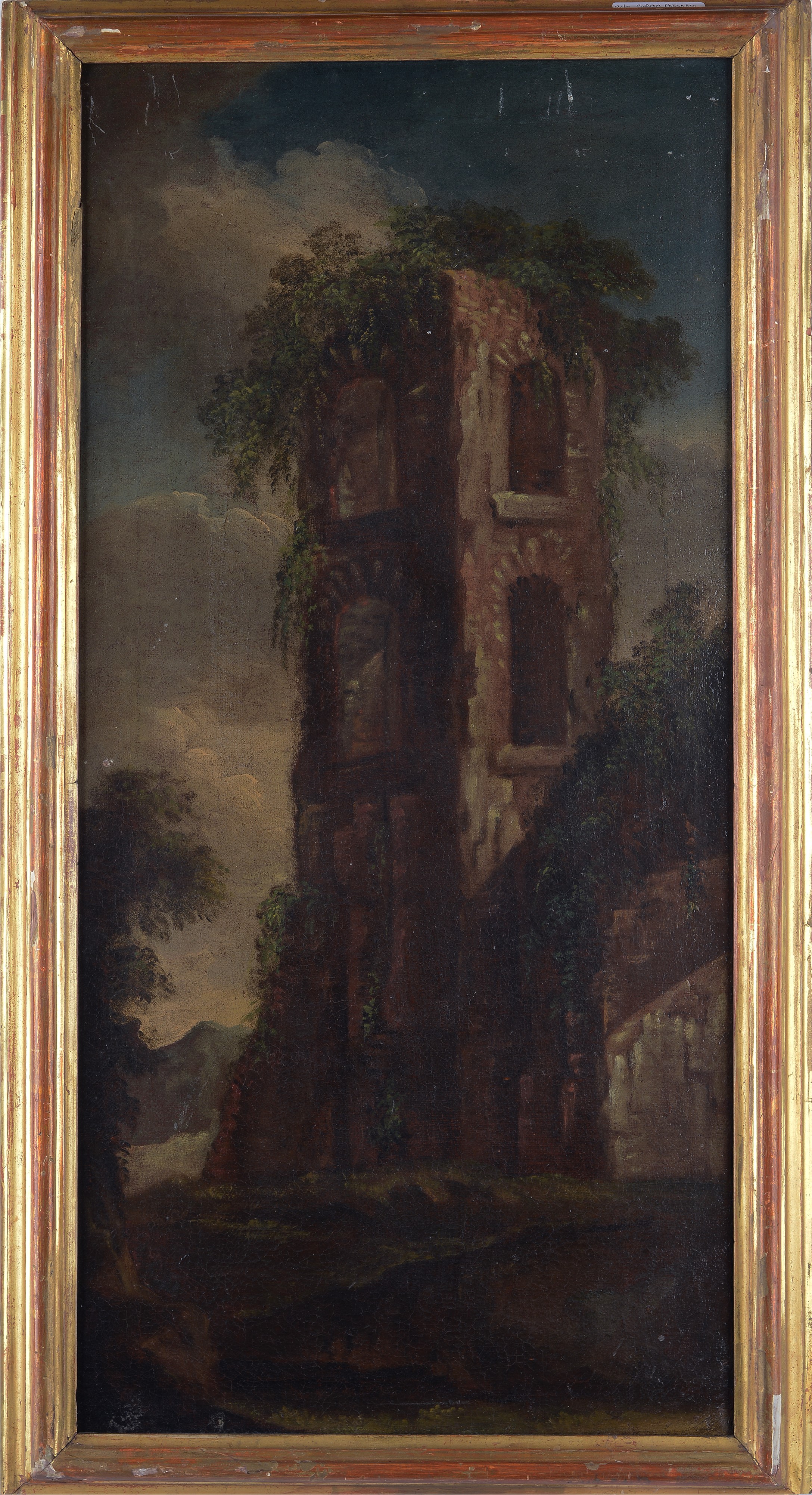 Anonimo, XVIII Sec. - Coppia di Paesaggi con Rovine