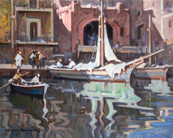 Alfredo Sablautzki - Boats in the port