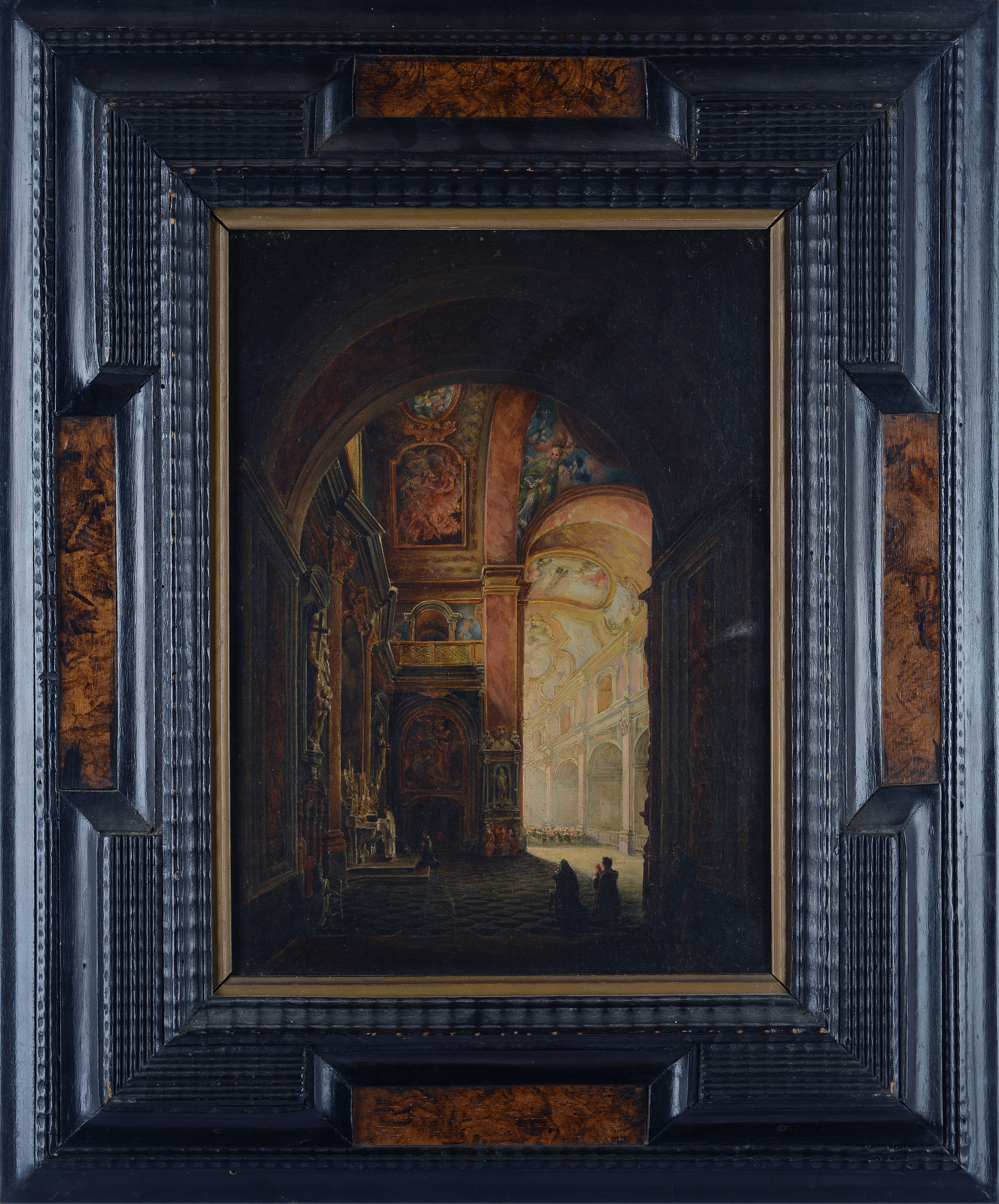 Anonimo, XIX Sec. - Interno di Chiesa