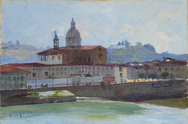 Paolo Emilio Passaro - View of the Cestello in Florence