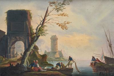 Porto con Figure e Rovine
