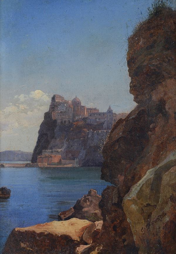 Giacinto Gigante - Bay with Aragonese Castle