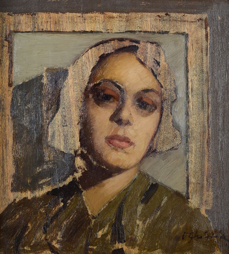 Oscar Ghiglia - Ritratto di Elvira Gonnelli
