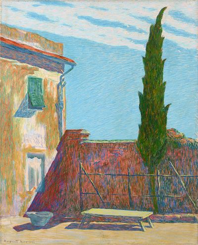 Cortile con Cipresso