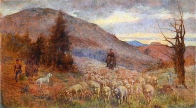 Paesaggio con Gregge e Pastore