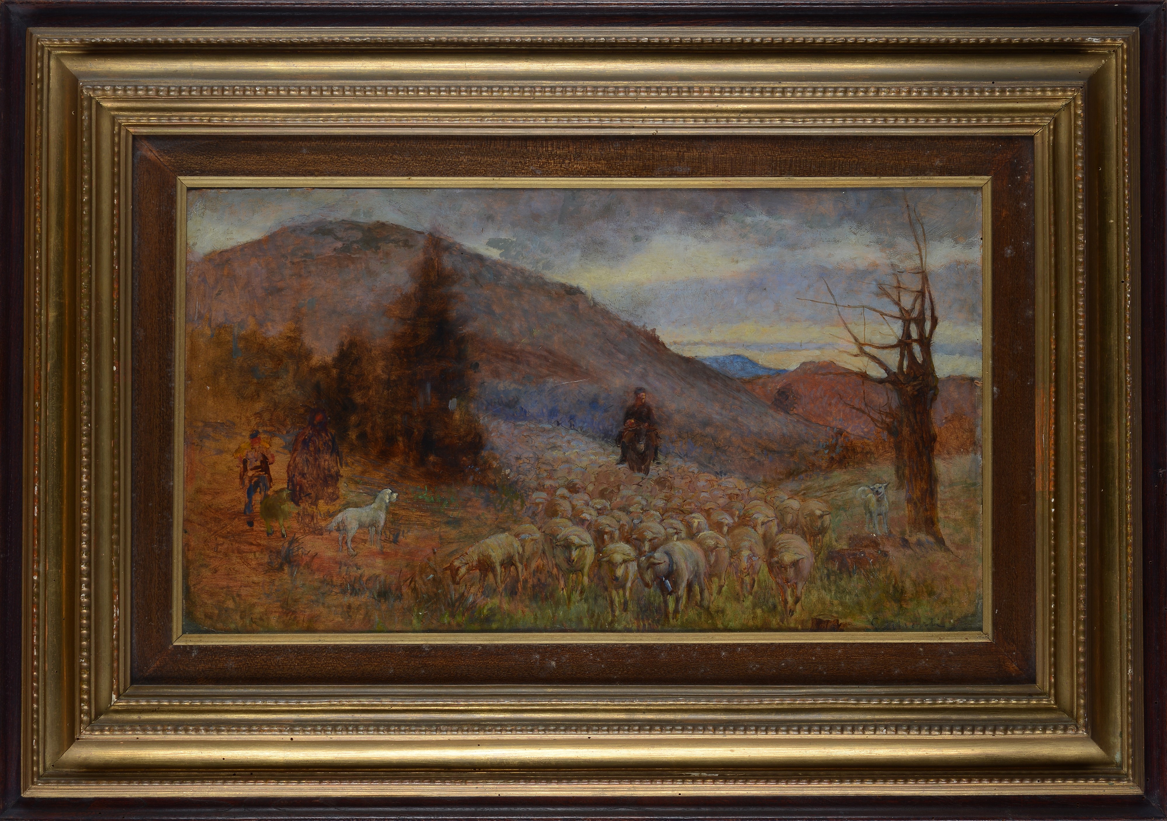 Guglielmo Micheli - Paesaggio con Gregge e Pastore