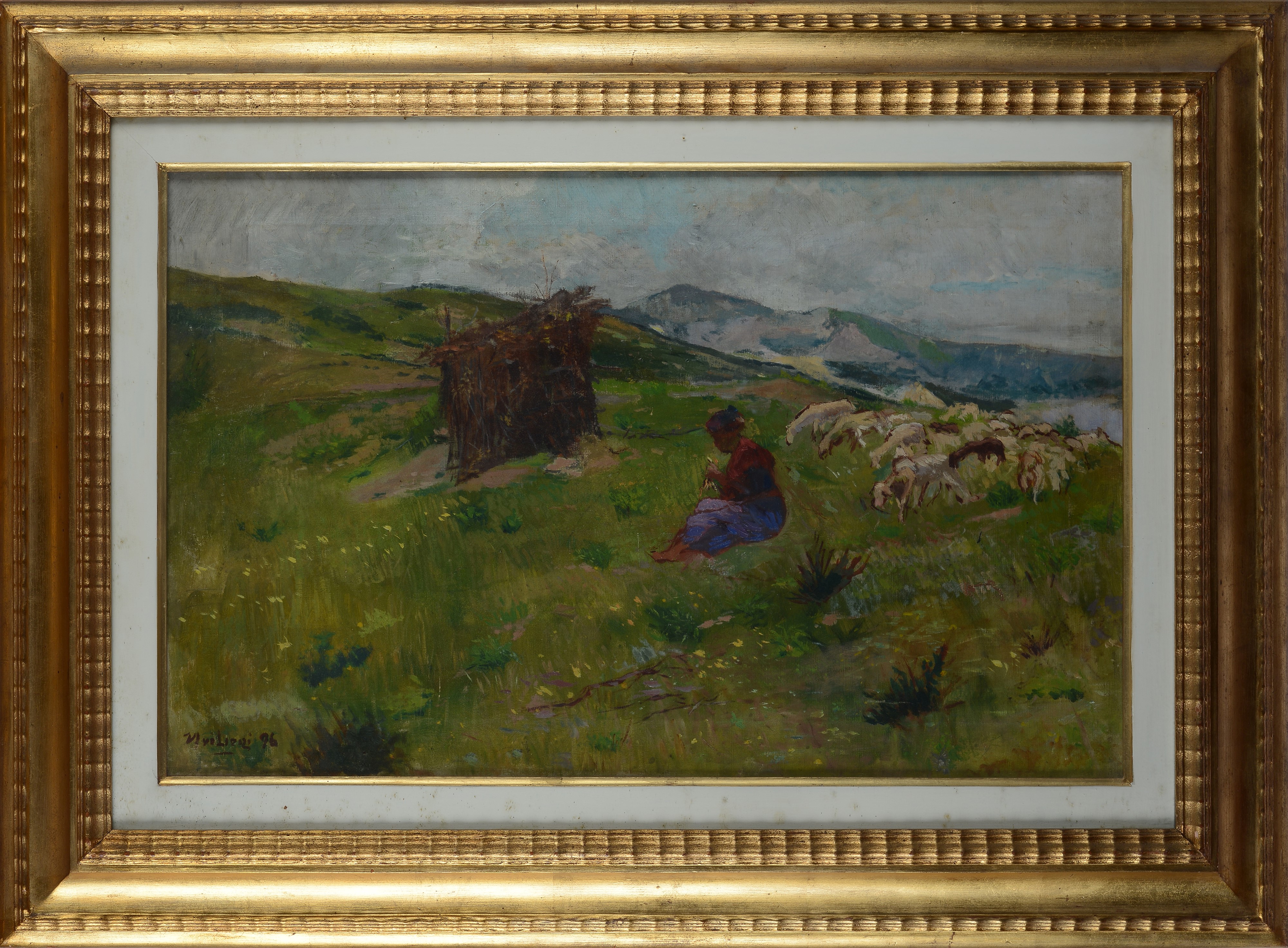Ulvi Liegi - Paesaggio All'abetone con Pastorella