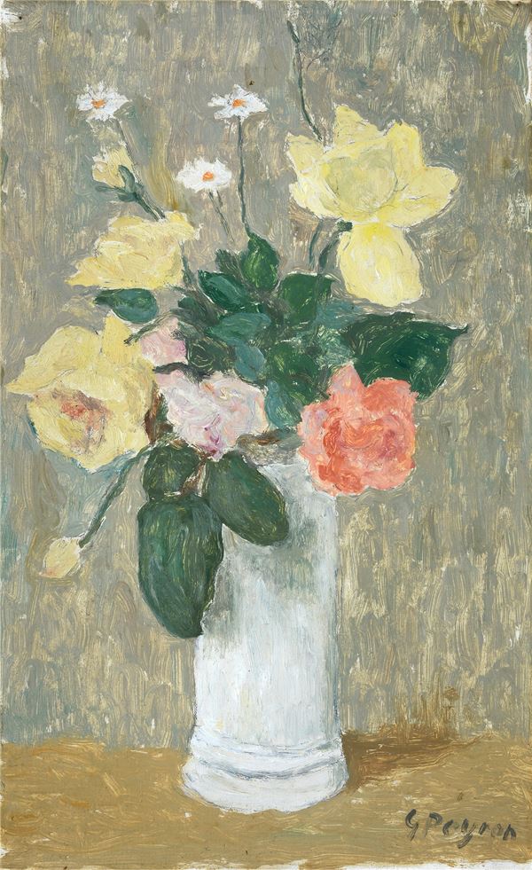 Guido Peyron - Vaso con fiori