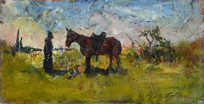 Cavallo con Contadino