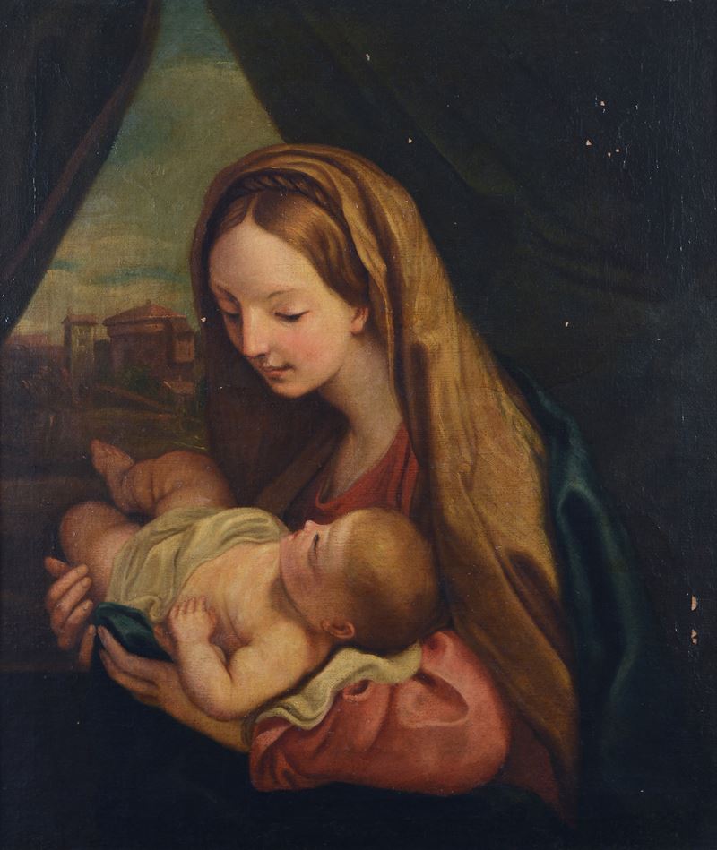 Maniera di Carlo Maratta - Madonna con Bambino
