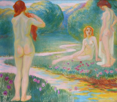 Tre Donne con Papaveri
