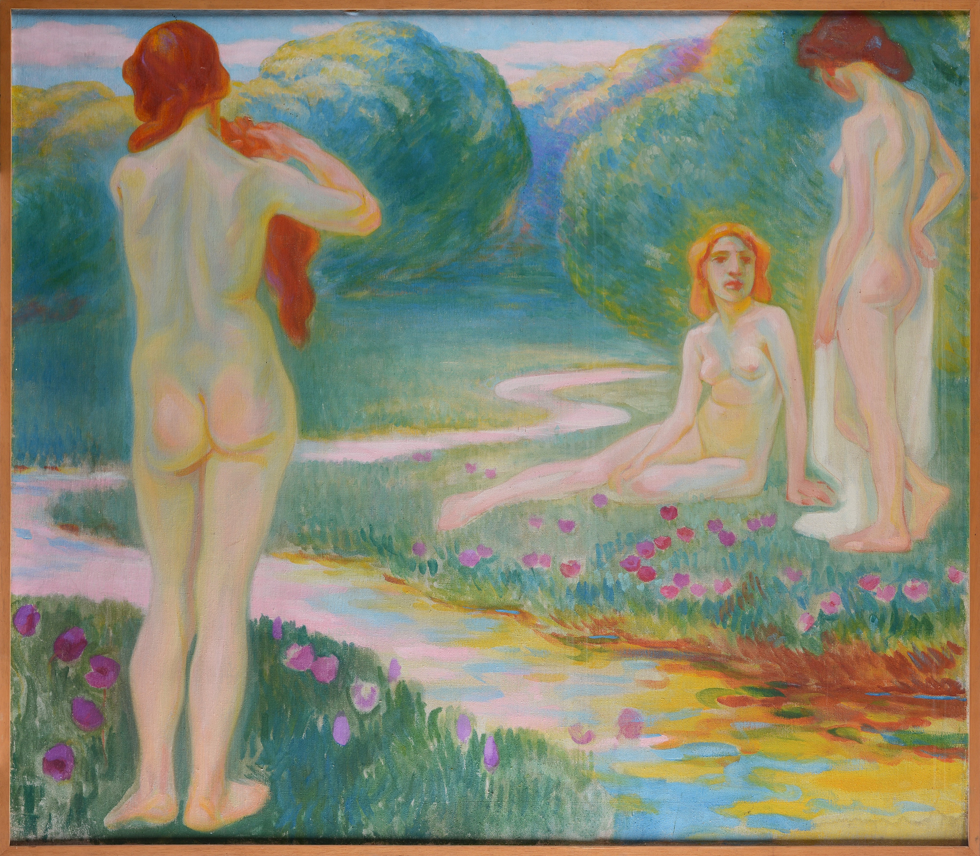 Ludolf Verworner - Tre Donne con Papaveri