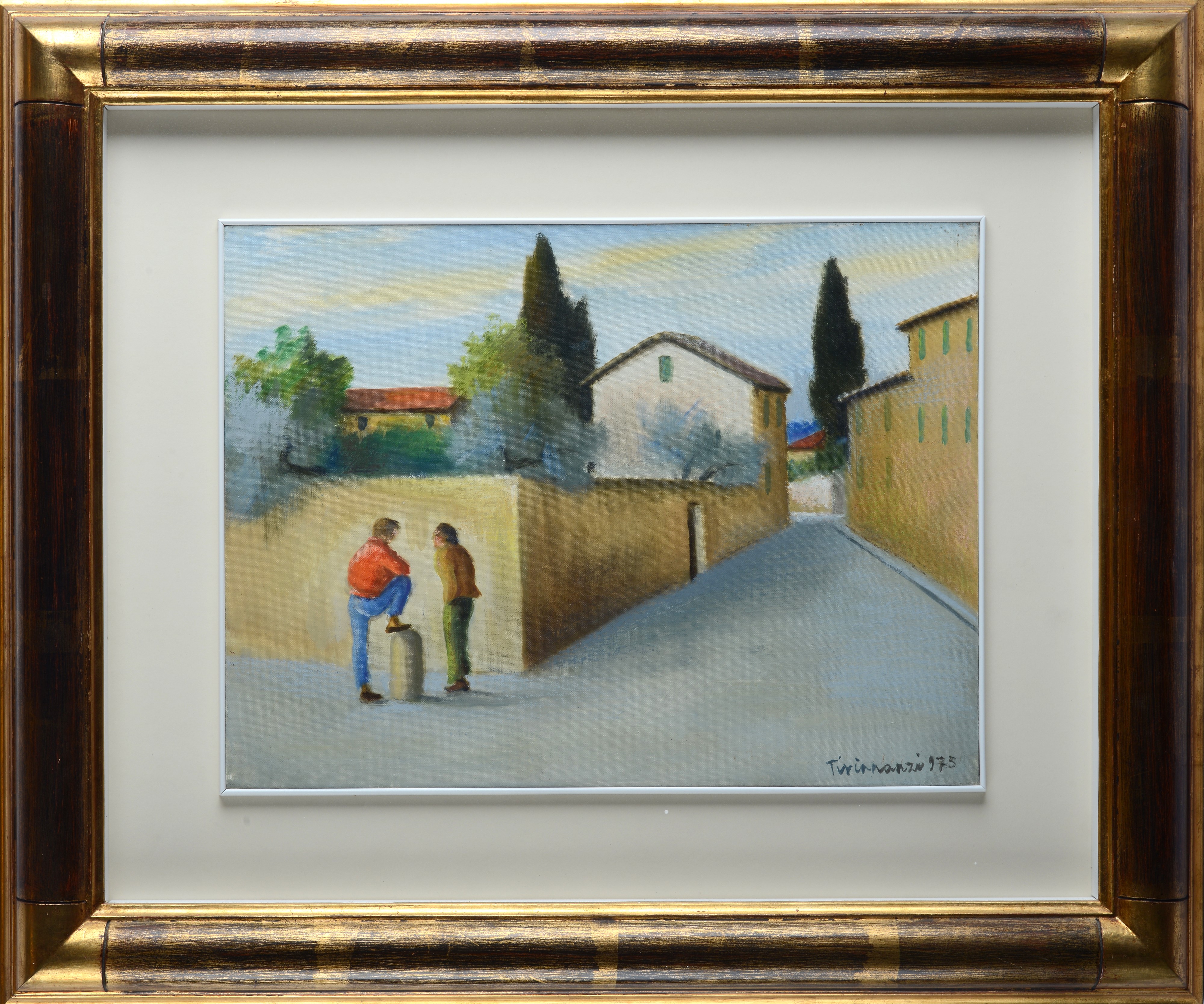 Nino Tirinnanzi - Paesaggio con Case
