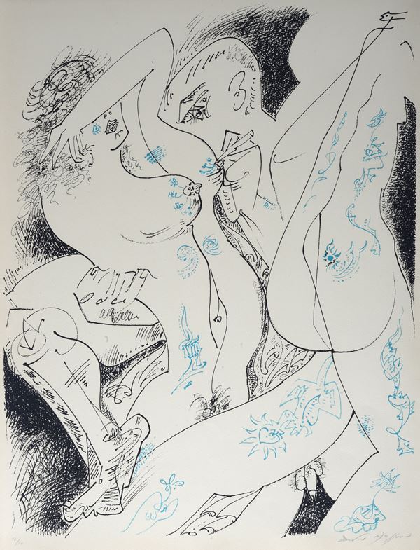 Andr&#233; Masson : Without title  - Lithography - Auction MODERN AND CONTEMPORARY ART - II - Galleria Pananti Casa d'Aste