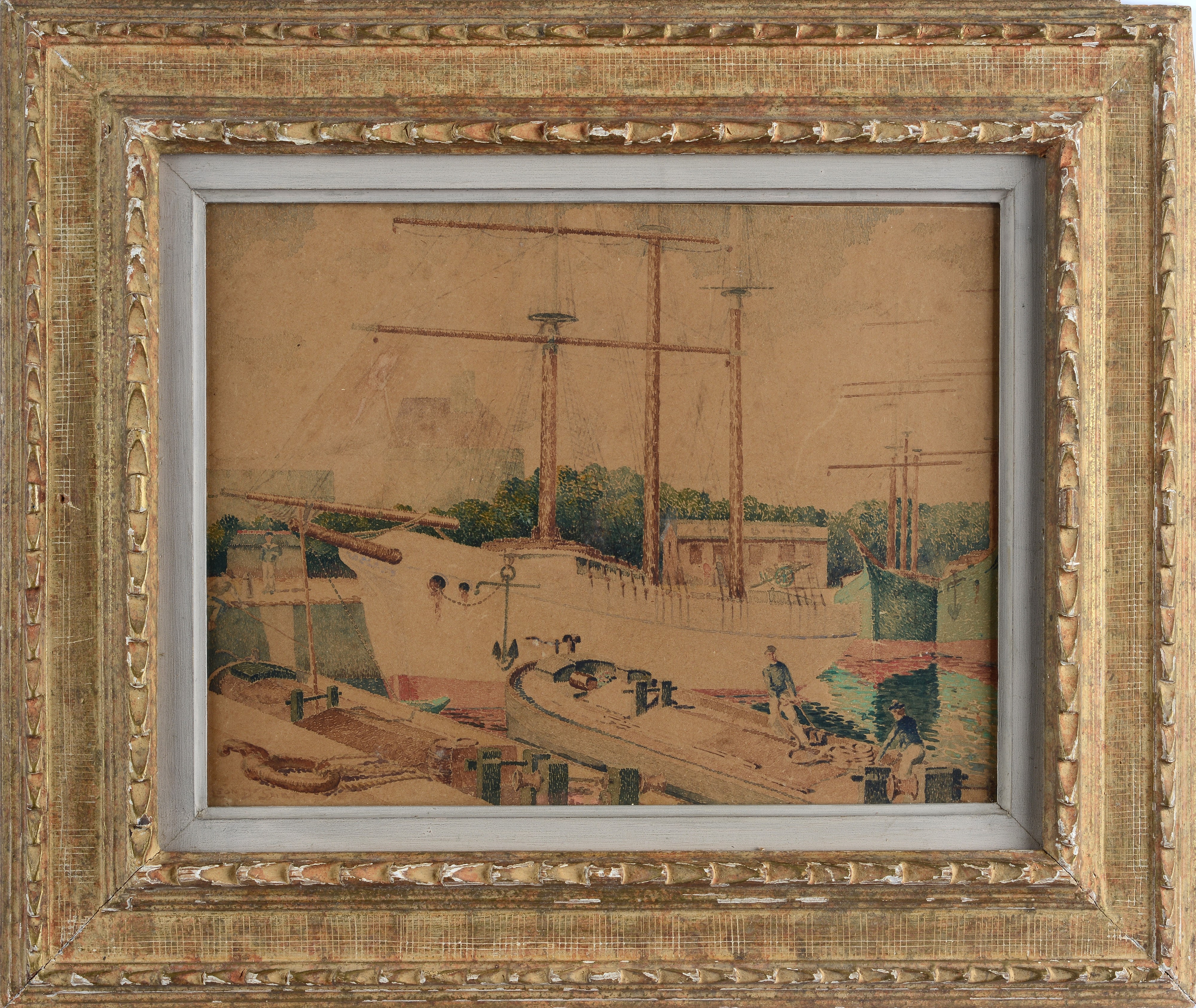 Léon De Smet - Barche in Porto