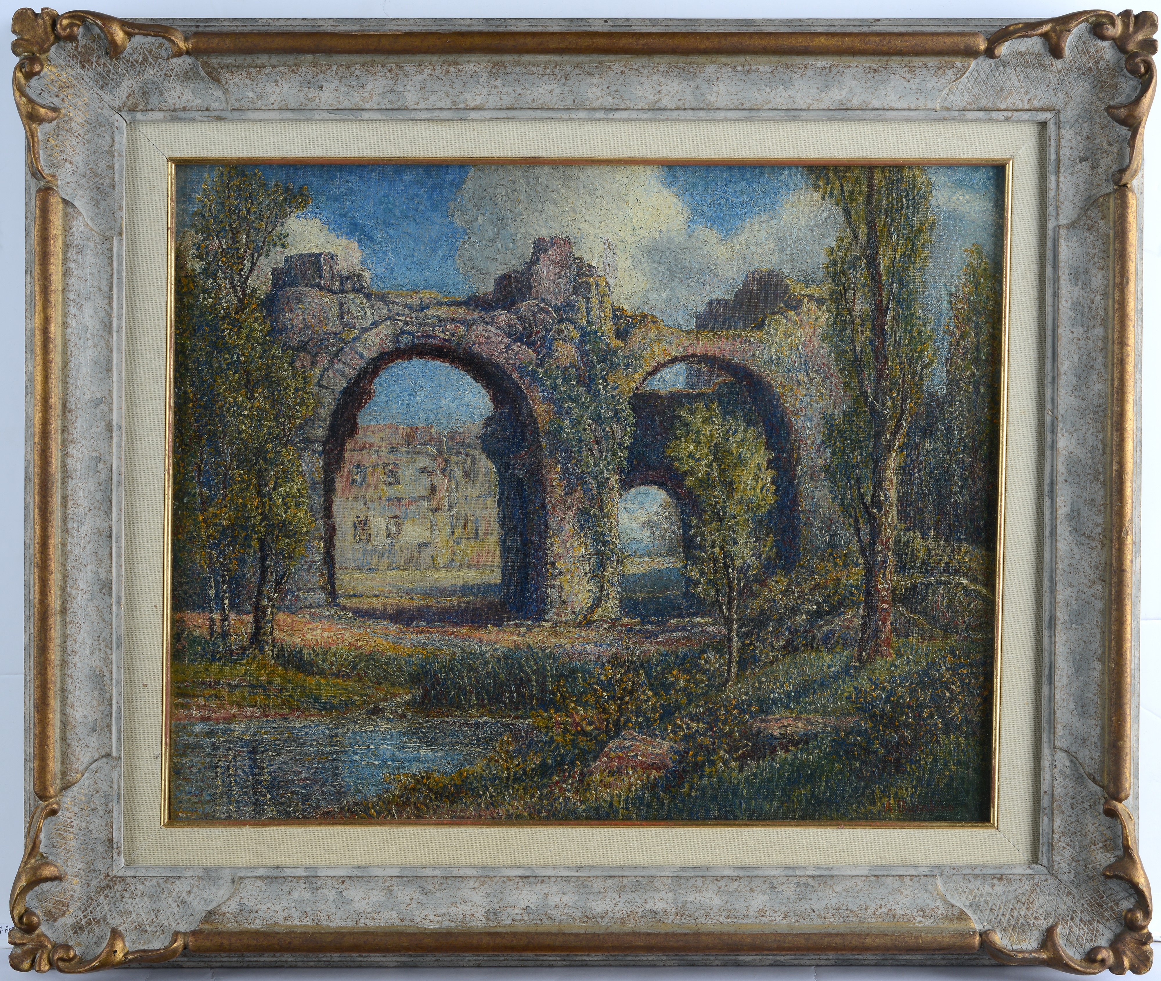 Angelo Barabino - Paesaggio con Rovine