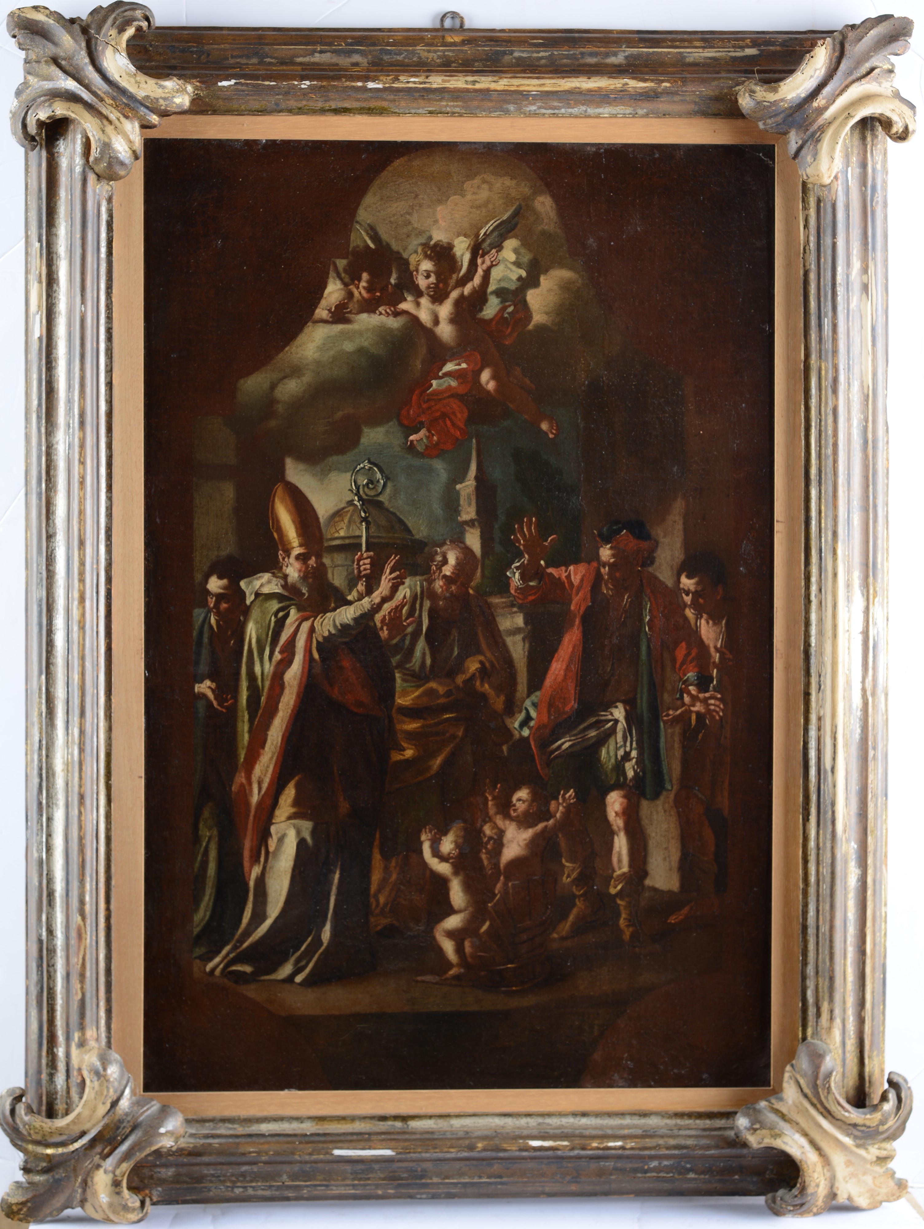 Scuola di Francesco Solimena - San Nicola Resuscita i Tre Fanciulli