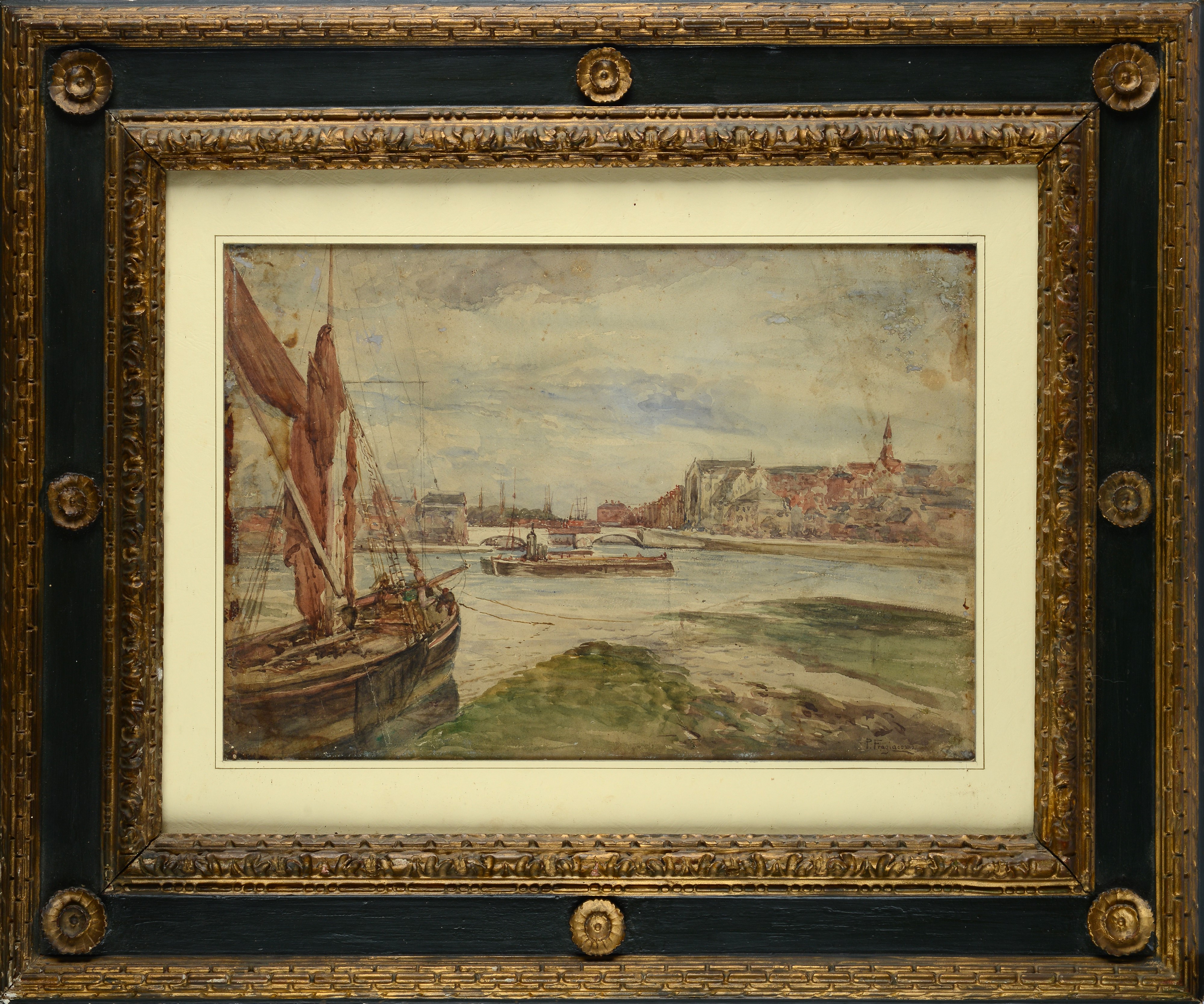 Pietro Fragiacomo - Veduta di Chioggia