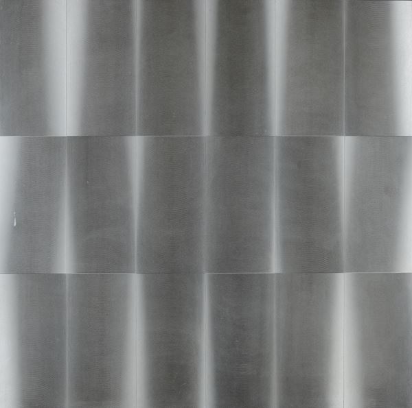 Getulio Alviani - Vibratile textured surface, double parallel modules