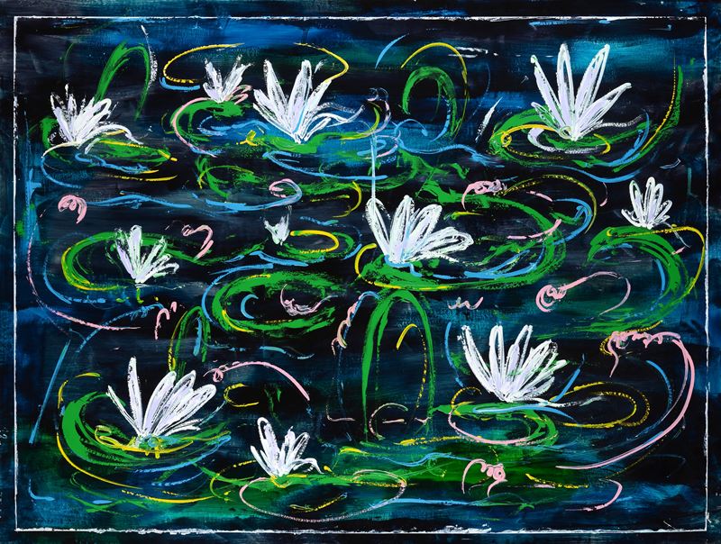 Mario Schifano - Wather Lilies