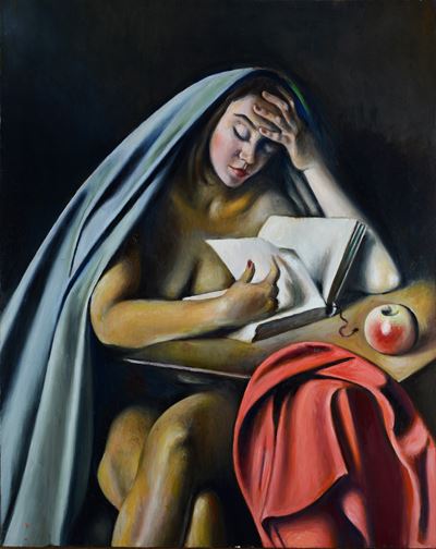 Figura Femminile che Legge