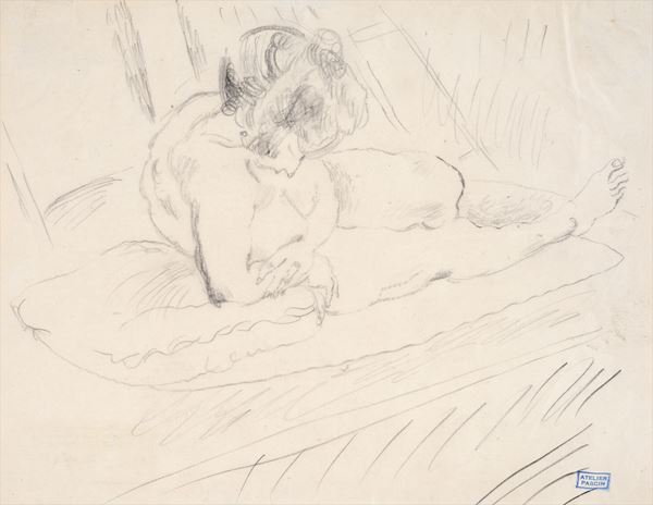 Jules Pascin - Reclining figure