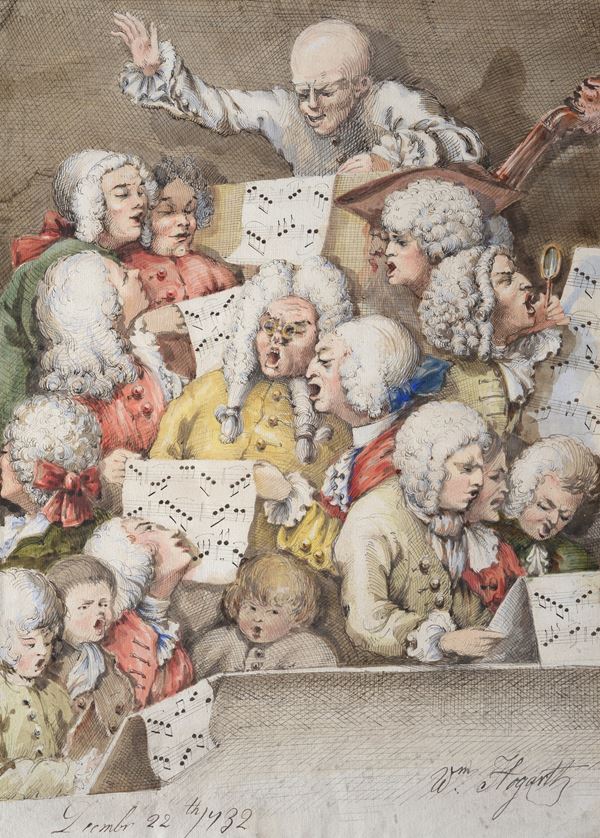 Attr. a William Hogarth - Il coro