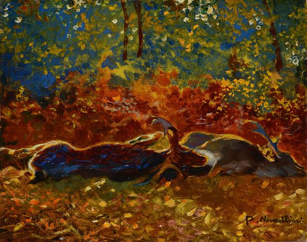 Plinio Nomellini - I daini morti