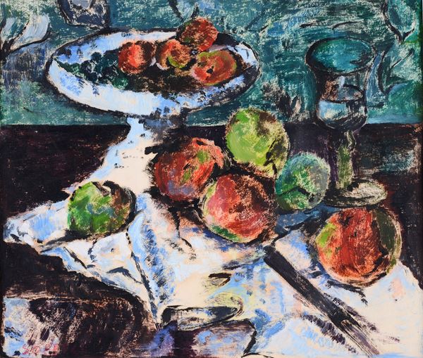 Attr. a Ardengo Soffici - Still life with fruit