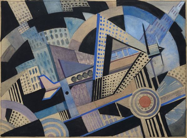Elsa Luisa Giovanna Maria Schiaparelli - Futurist composition