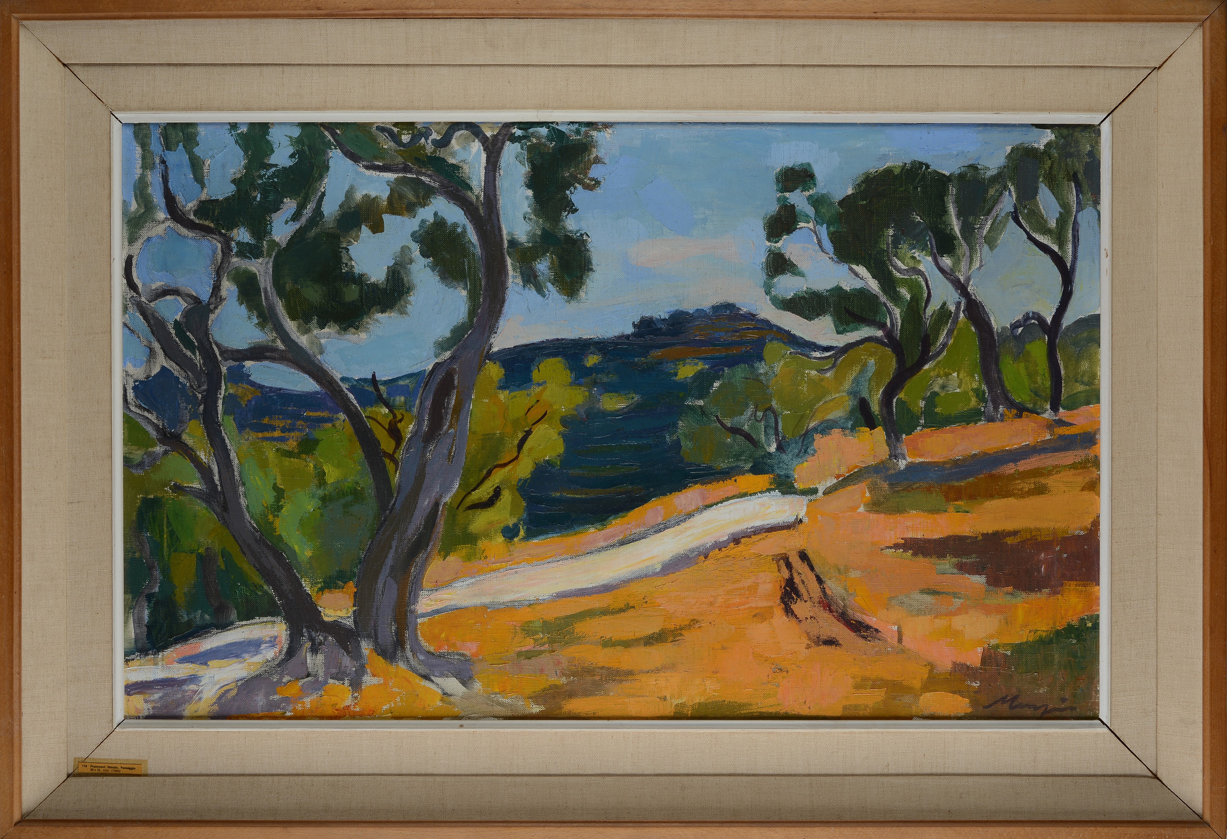 Paesaggio con alberi