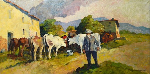 Carlo Domenici - Mercato bovino