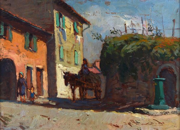 Giorgio Luxardo - Paesaggio a Lorenzana