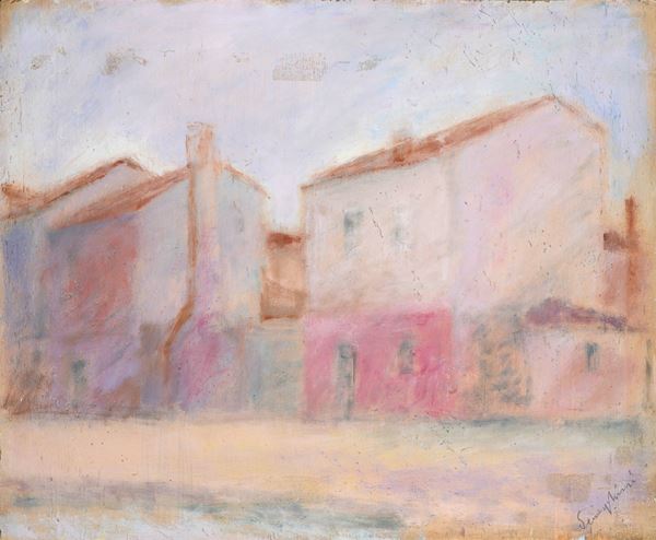 Pio Semeghini - Landscape with houses