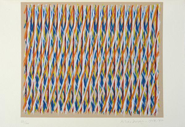 Piero Dorazio : Jeu Flamand n. 1  (1963 - 1984)  - 11 color screen printing - Auction Modern and Contemporary art - II - Galleria Pananti Casa d'Aste
