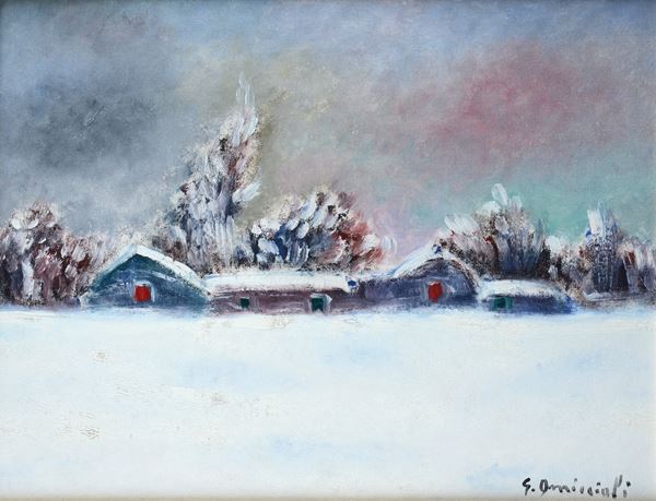 Giovanni Omiccioli - Snowy landscape