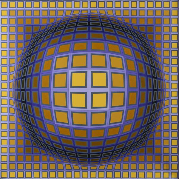 Victor Vasarely - Domb-b