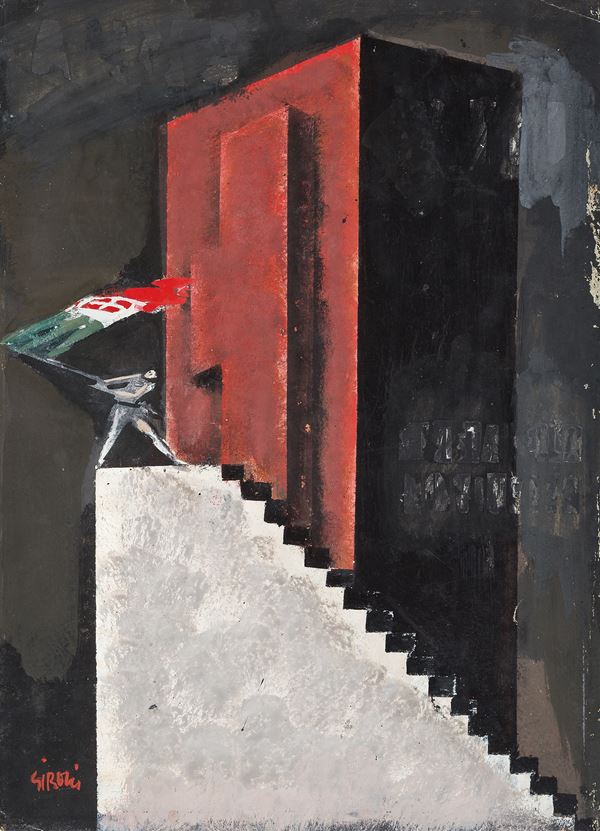 Mario Sironi - Study for the cover of Anno XIII Rivista della Giovinezza