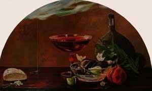 Gioacchino Cipoll&#224; : Natura morta  - Olio su tavola, - Asta AUTORI DEL XIX E XX SEC - Galleria Pananti Casa d'Aste
